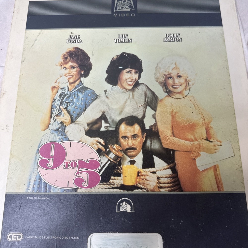 9 To 5 Nine To Five Dolly Parton Jane Fonda Lily Tomlin 1980 Laser Disc Video